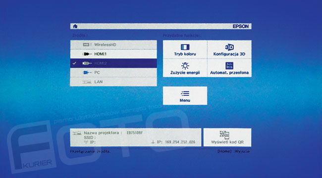 Epson EH-TW9300W - najlepszy projektor kina domowego EISA 2017-2018 - TEST z Foto-Kuriera 8-9/17