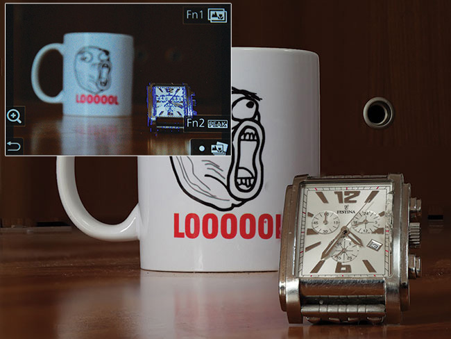 Wykorzystujc tryb 4K Photo moemy zmienia ostro zarejestrowanych zdj. Jej zakres moemy atwo okreli wskazujc odpowiednie pola systemu AF [A] [B] [C]. Zdjcie to efekt dziaania funkcji Focus Stacking.