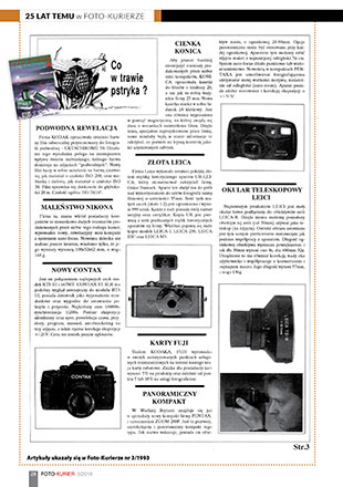 25 lat temu w Foto-Kurierze