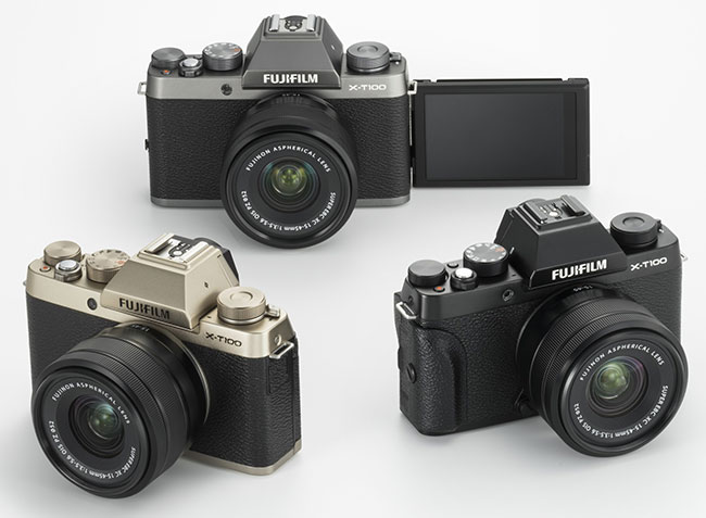FUJIFILM X-T100 - nowy, stylowy aparat fotograficzny poszerzajcy grup bezlusterkowców z rodziny X