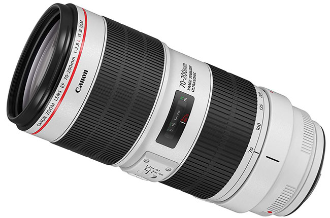 Dwa Canony 70-200 mm z serii L