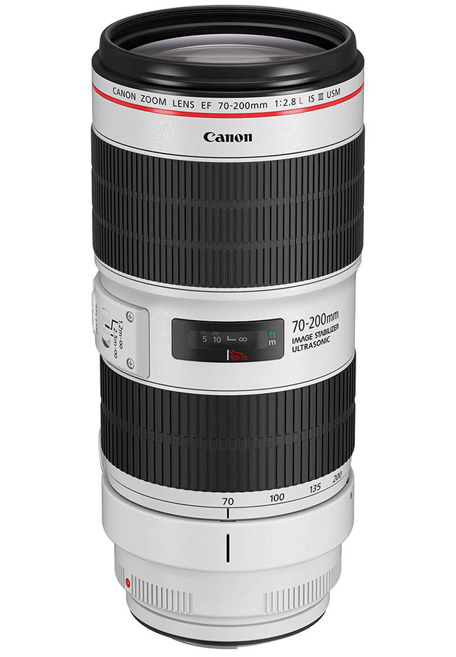 Dwa Canony 70-200 mm z serii L