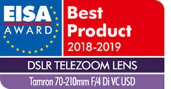 Tamron 70-210 mm f/4 Di VC USD EISA 2018-2019