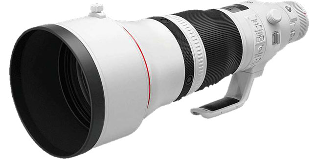 Canon EF 400 mm f/2,8, Canon EF 600 mm f/4, Canon EF-M 32 mm STM f/1,4