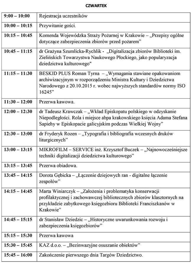 Zabezpieczenie dziedzictwa dla przyszych pokole