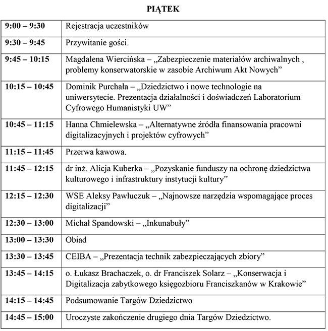 Zabezpieczenie dziedzictwa dla przyszych pokole