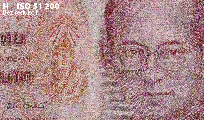 Canon EOS 90D, mimo zwi�kszonej rozdzielczo�ci o ponad 8 mln pikseli w stosunku do poprzednika, EOS-a 80D, testowany model wykazuje podobny poziom zaszumienia.