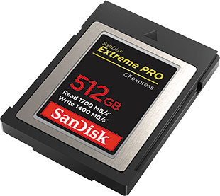 SanDisk Extreme PRO CFexpress Card Type B