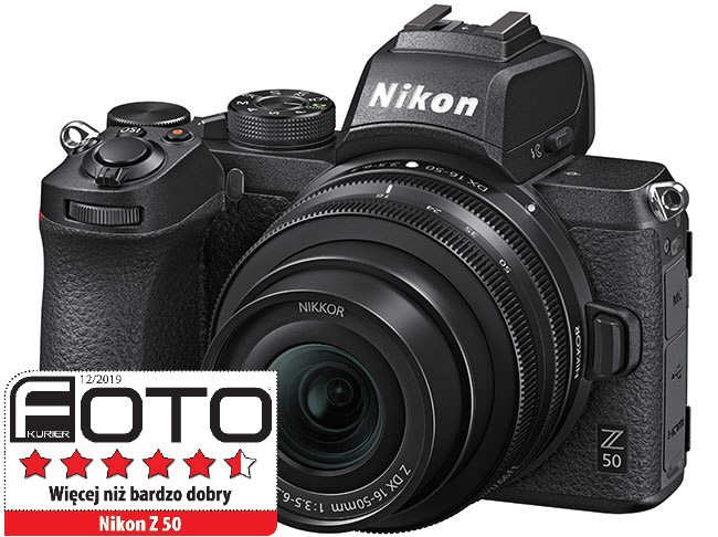 TEST: Nikon Z 50 pierwszy - bezlusterkowiec Nikona z matryc APS-C - test z Foto-Kuriera 12/19