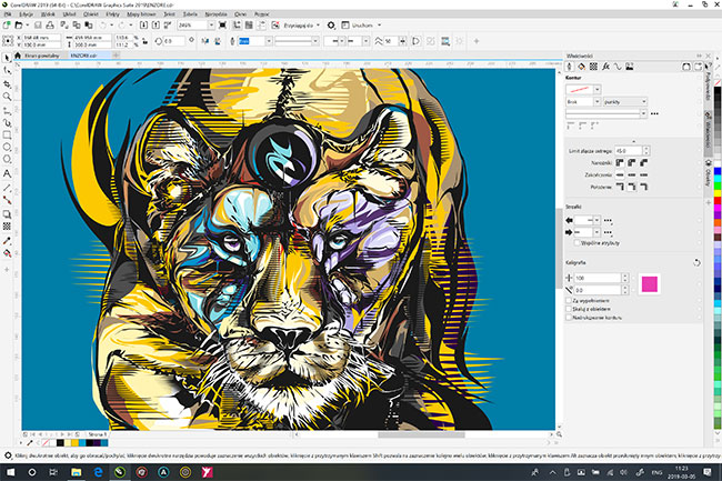 CorelDRAW Graphics Suite 2019 - projektowanie równie z poziomu aplikacji webowej