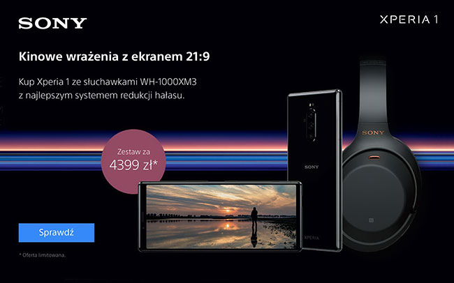 Oryginalna promocja Sony z Eye AF i mega basami