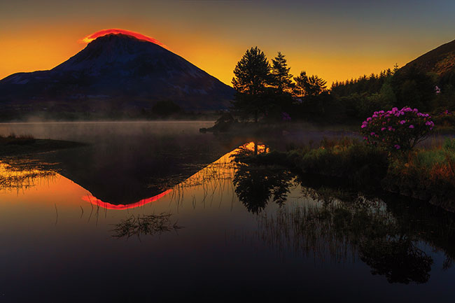 Wschód Słońca, Errigal Irlandia.  Canon EOS R + 16–35 mm f/4 IS USM
