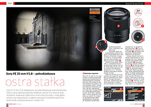 Sony FE 35 mm f/1,8 – penoklatkowa ostra staka