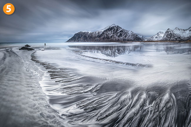 Skagsanden beach, zima 2017.