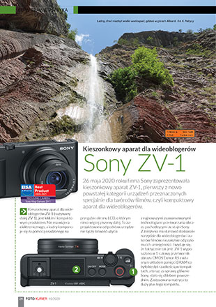 Sony ZV-1 – kieszonkowy aparat dla wideoblogerów