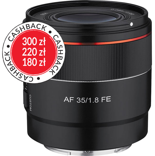 Samyang AF 35 mm f/1,8 FE – CashBack