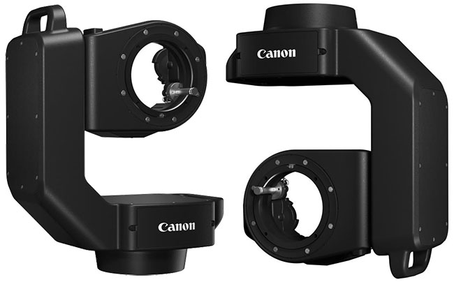 Robotic Camera System CR-S700R moe by zainstalowany w pionie (po lewej) lub podwieszony (po prawej)