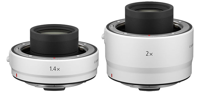 Canon RF 24-105 mm i RF 100-500 mm oraz dwa konwertery RF