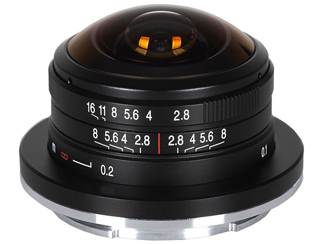 Kt widzenia 210 stopni - Laowa 4 mm f/2,8 Fisheye