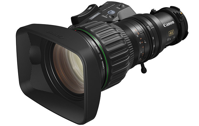 Canon prezentuje CJ18ex7.6B KASE – kompaktowy obiektyw broadcastowy 4K