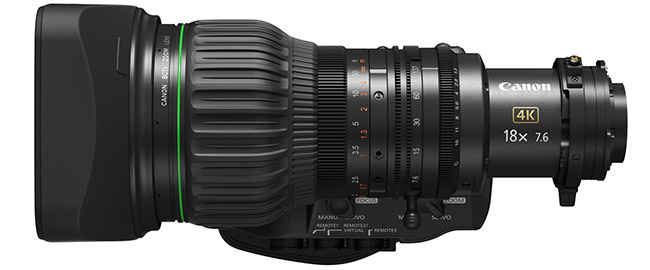 Canon prezentuje CJ18ex7.6B KASE – kompaktowy obiektyw broadcastowy 4K