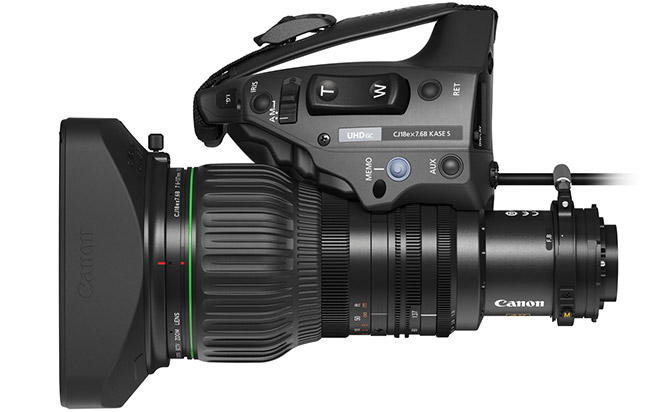 Canon prezentuje CJ18ex7.6B KASE – kompaktowy obiektyw broadcastowy 4K