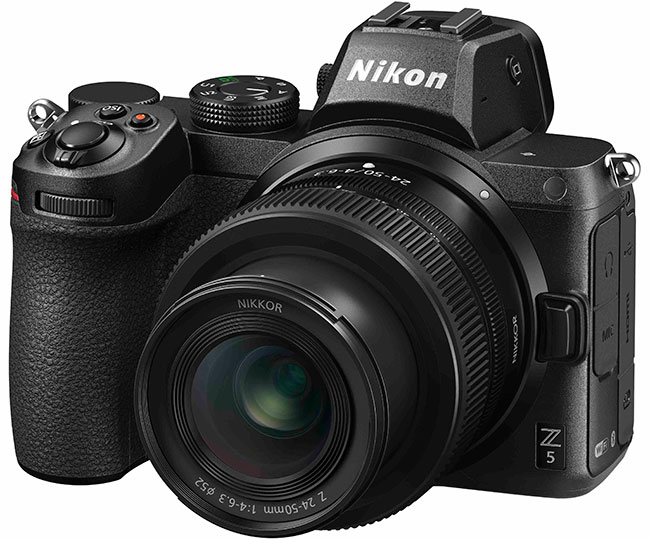 Pełnoklatkowy Nikon Z5  z obiektywem Nikkor Z 24-50 mm f/4-6,3