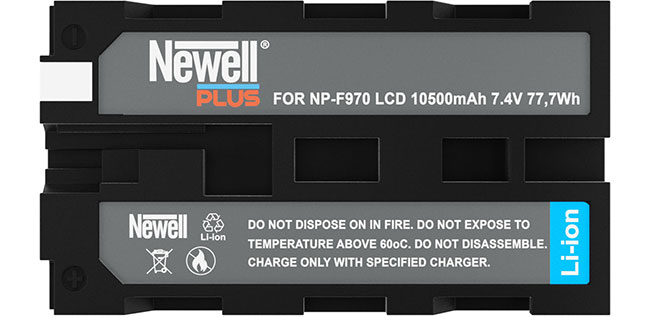 Akumulator NP-F970 z wywietlaczem LCD