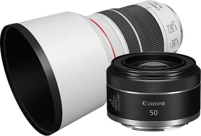 Dwa nowe obiektywy Canon RF: RF 50 mm f/1,8 STM i RF 70-200 mm f/4L IS USM