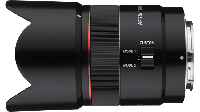 Samyang AF 75 mm f/1,8 FE