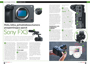 Sony FX3 –mała, lekka, pełnoklatkowa kamera przypominająca aparat