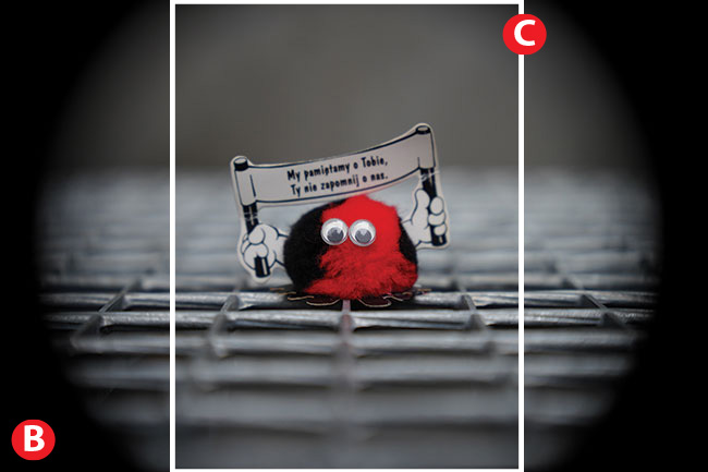 Tamrona 17–70 mm f/2,8 mona podczy równie do aparatu penoklatkowego Sony. Wtedy automatycznie aparat przecza si w tryb crop [A]. Rozmiar pliku w przypadku Sony A7 III ma wtedy 2952 × 4000 pikseli. Mona wyczy t funkcj i wtedy obiektyw bdzie pracowa penym polem obrazowym pozostawiajc zacienione rogi [B] (rozmiar pliku 4000 × 6000 pikseli). Z takiego pliku mona wykadrowa np. pionowy kadr [C] który bdzie mia 3936 × 2624 piksele, co daje wymiary 22 × 33 cm przy 300 dpi. fot. K. Patrycy