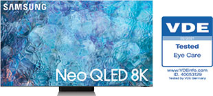 Telewizory Samsung Neo QLED chroni oczy „Eye Care” od VDE