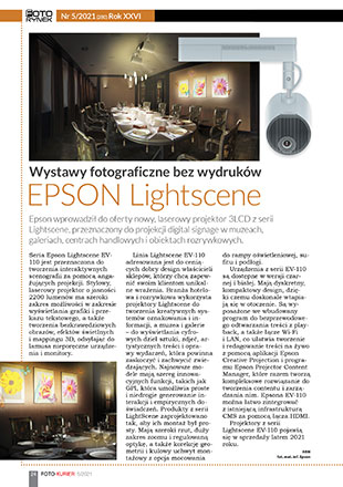Wystawy fotograficzne bez wydruków - EPSON Lightscene