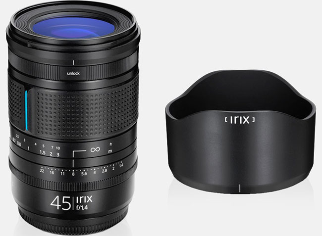 Irix 45 mm f/1,4 z&nbsp;mocowaniem Fujifilm G-mount