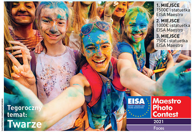 Wygraj 1500 euro i tytu EISA MAESTRO 2021 - tegoroczny temat to „Twarze”