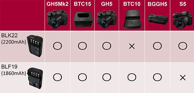 Panasonic LUMIX GH 5 II Akumulatory