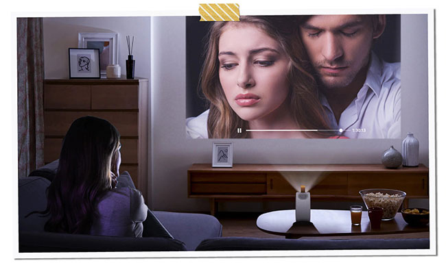 BenQ GV30 - przenony projektor z 2.1-kanaowymi gonikami Bluetooth i Android TV
