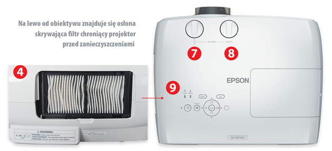 Epson EH-TW7100 filtr
