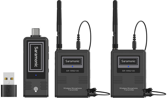 Zestaw do bezprzewodowej transmisji dwiku Saramonic WM2100 U2