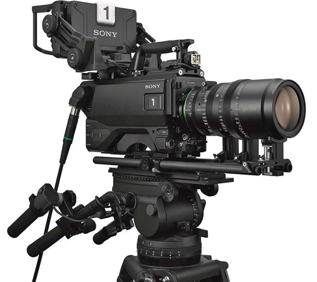 Kamera Sony HDC-F5500 z przetwornikiem obrazu CMOS Super 35 mm 4K Global Shutter ju w Europie