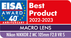 Nikkor 105 mm EISA AWARDS 2022-2023