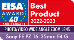 SONY FE PZ 16-35 mm EISA AWARDS 2022-2023