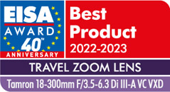 Tamron 18-300 mm EISA AWARDS 2022-2023