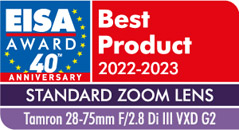 Tamron 28-75 mm EISA AWARDS 2022-2023