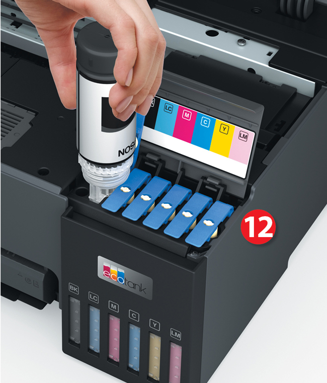 Epson L8050 nalewanie tuszu Epson L8050 nalewanie tuszu