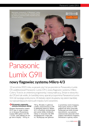 Test Panasonica Lumix G9 II
