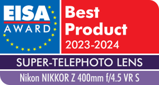 Nikkor Z 400 mm EISA AWARDS 2023-2024