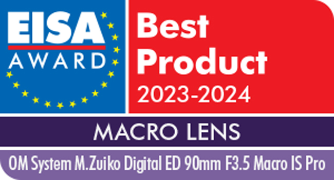 OM System M.Zuiko Digital ED 90 mm F3.5 Macro IS Pro EISA AWARDS 2023-2024