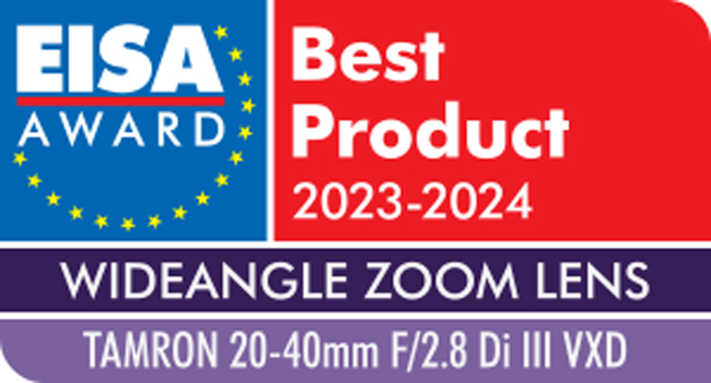 Tamron 20-40 mm EISA AWARDS 2023-2024